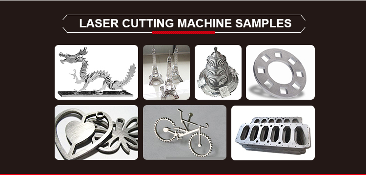 1000W 1500W 2KW 3000W 4KW cnc-ŝtala lasera tranĉa maŝino